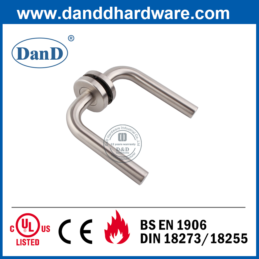 BS EN1906 SS304 Silver Fireproof Door Handle for Front Door –DDTH002