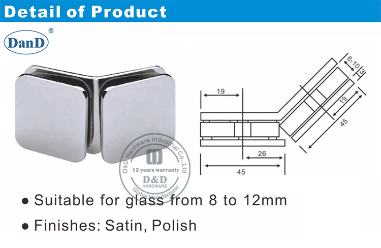 Bathroom Glass Holding Clip-D and D Hardware