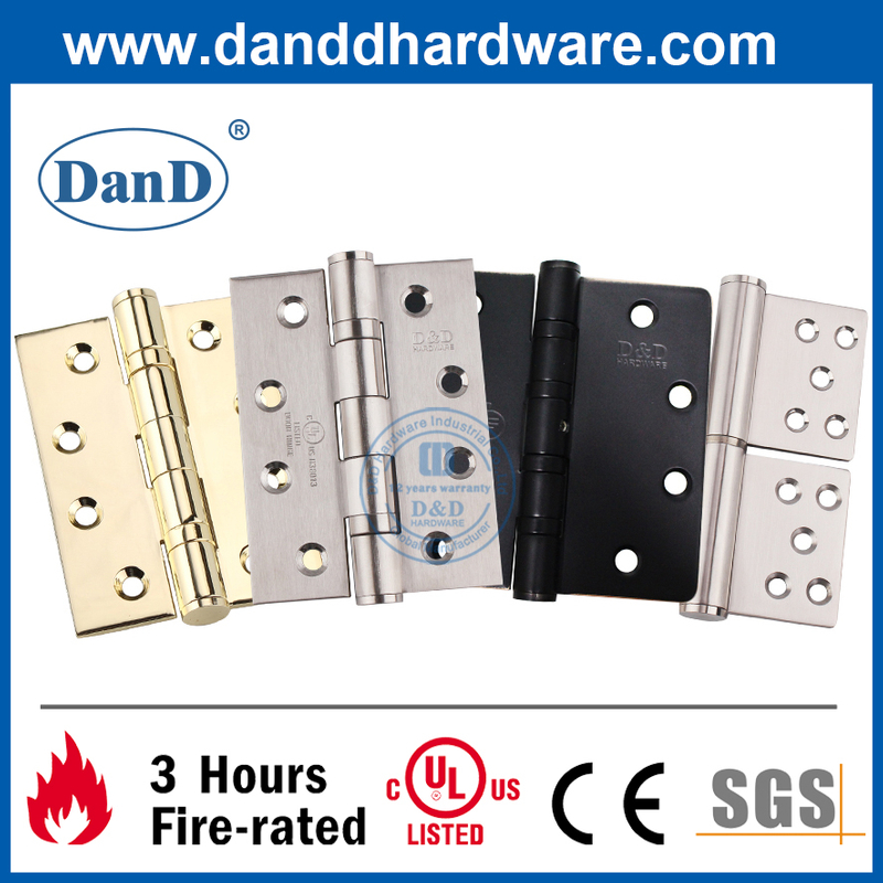SUS304 UL Listed Door Hinge Types Commercial Door Fire Rated Hinges