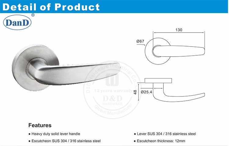 Modern American Door Handle-D and D Hardware