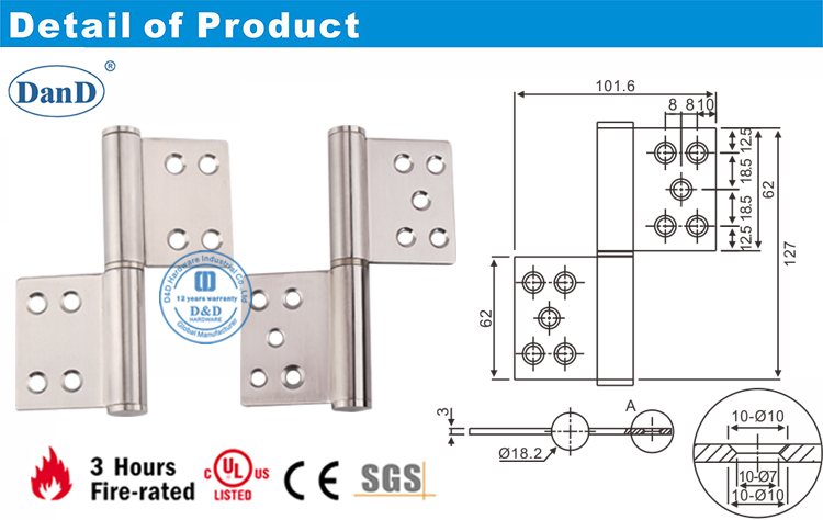Flag Door Hinge-D and D Hardware