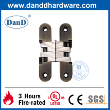 Zinc Alloy Antique Brass Hidden Door Hinge for Exterior Door-DDCH007