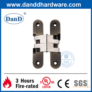 Zinc Alloy Antique Brass Hidden Door Hinge for Exterior Door-DDCH007