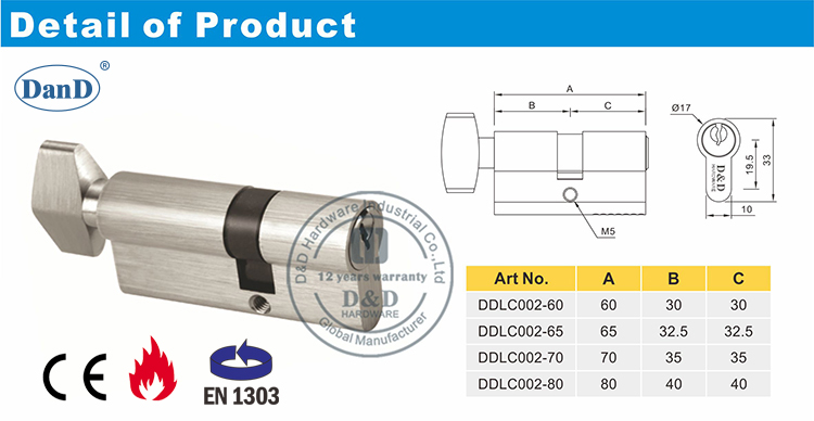 CE Lock Cylinder-D and D Hardware