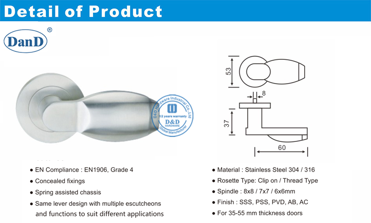 Lever Style Door Handle-D and D Hardware