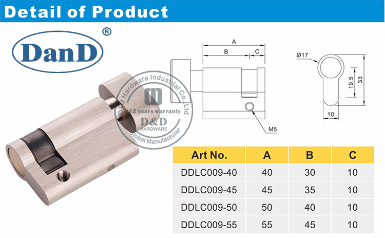Commercial Lock Cylinder-D and D Hardware