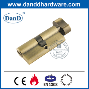 Euro Antique Brass Safety Bathroom Door Lock Cylinder-DDLC007