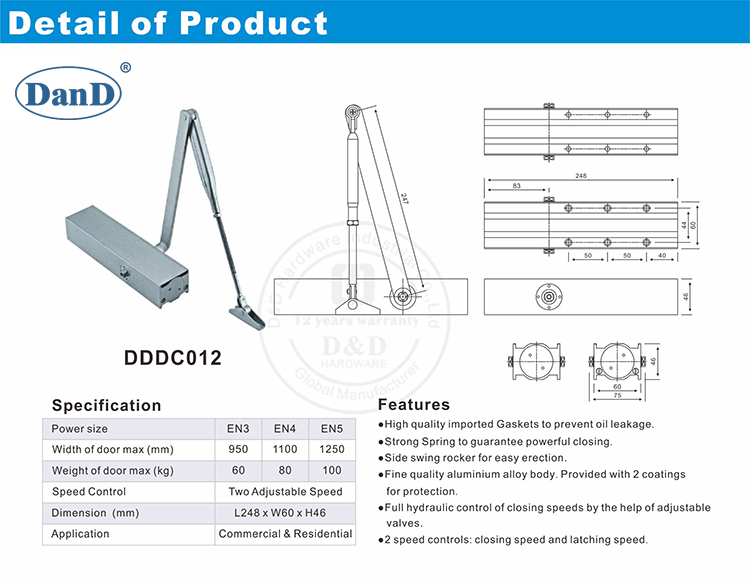 Commercial Door Closer-D and D Hardware
