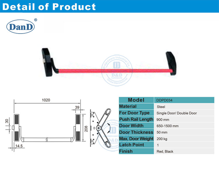 Single Panic Exit Device