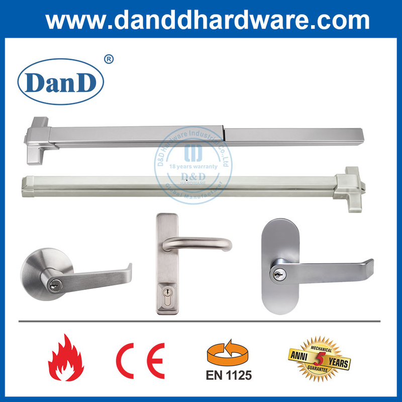 CE EN1125 Panic Exit Device Rim Type Push Bar with EN1634 Fire Rated ...