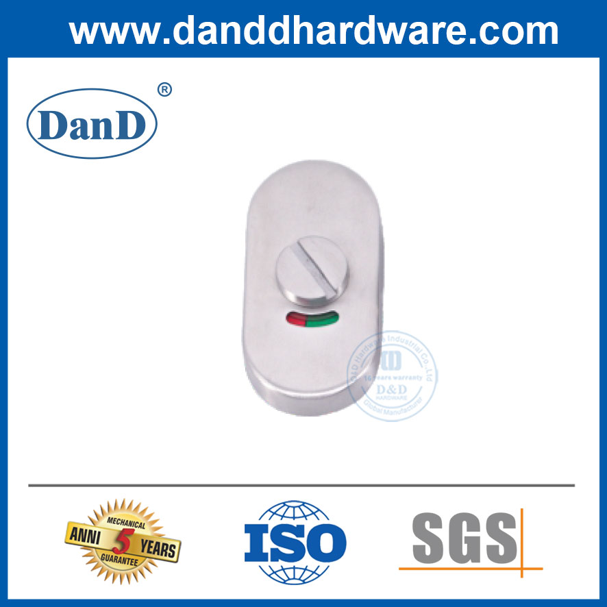 High Quality Stainless Steel Thumb Indicator Lock for Toilet Partition-DDIK010