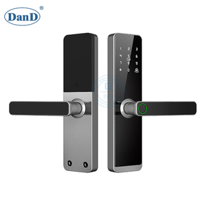 High Security Anti-Peep Code Fingerprint Door Handle Intelligent Digital Smart Lock-DDFL079