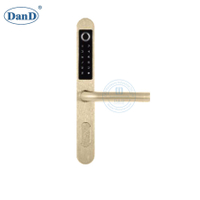 Safe Hotel System Stainless Steel Electronic Fingerprint Door Handle Smart Intelligent Lock-DDFL410