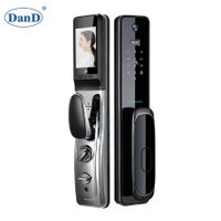 Electronic Automatic Smart Eye Viewer Key Fingerprint Password Card Door Lock-DDFL030