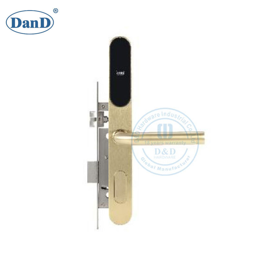 Security Hotel Room Keyless Entry Smart Safety Card Digital Front Door Lock-DDFL408