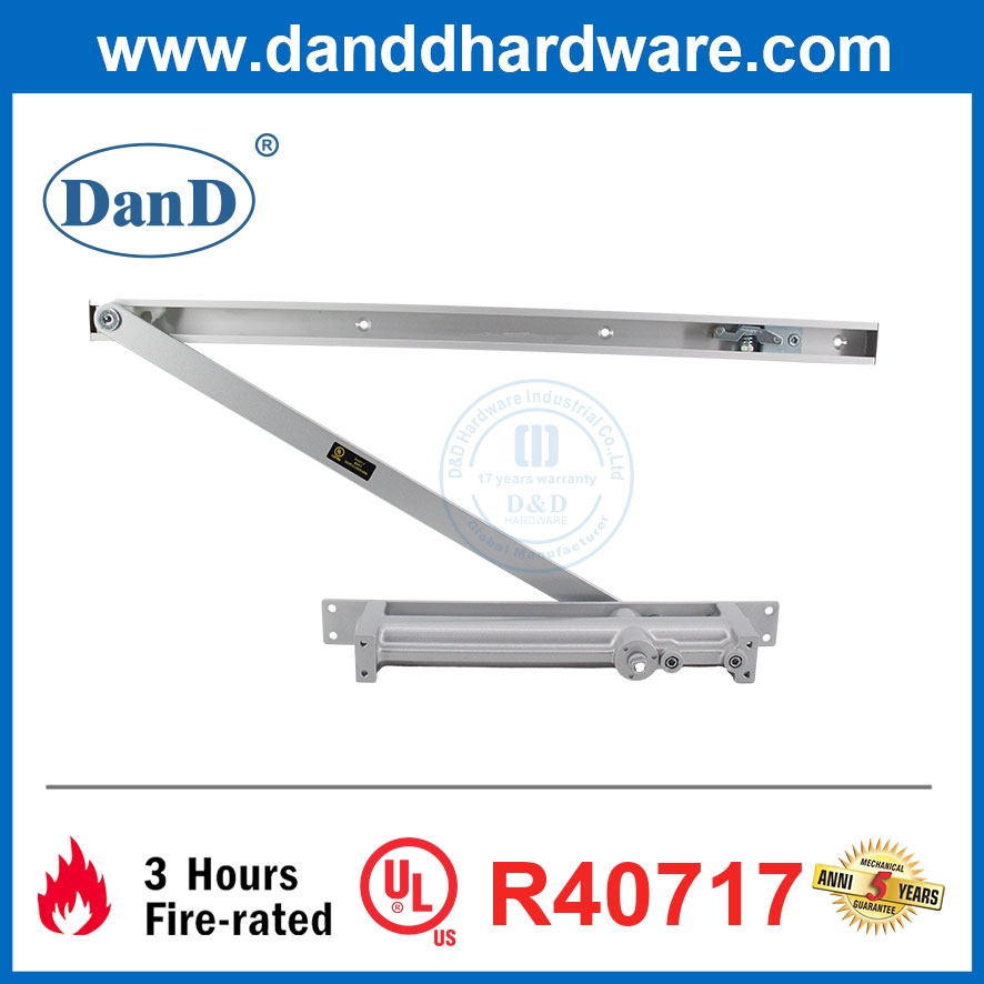 Aluminium Light Duty Concealed UL Adjustable Residential Overhead Door Closer-DDDC054