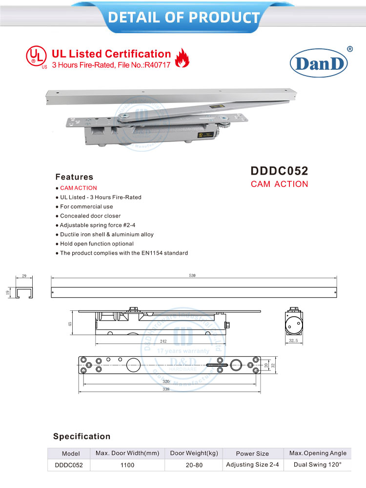 adjusting door closer