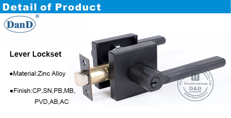 Square Type Lever Lock-DDLK087-D and D Hardware