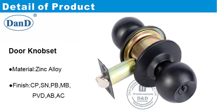 Door Handle Tubular Lock-DDLK037-D and D Hardware