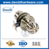 Silver Zinc Alloy Interior Door Knobs with Key Lock-DDLK045