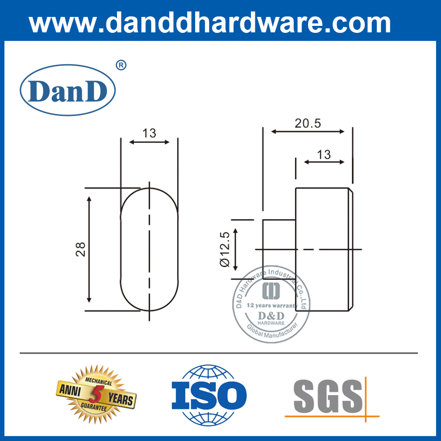 Soild Brass Lock Cylinder Thumb Turn-DDCT004