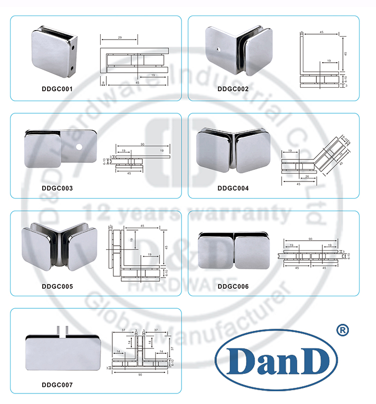 Glass Holding Clip-D and D Hardware