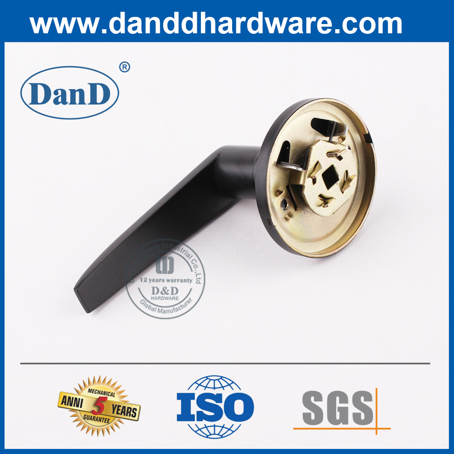 Matte Black Zinc Alloy Office Function Lockset-DDLK094