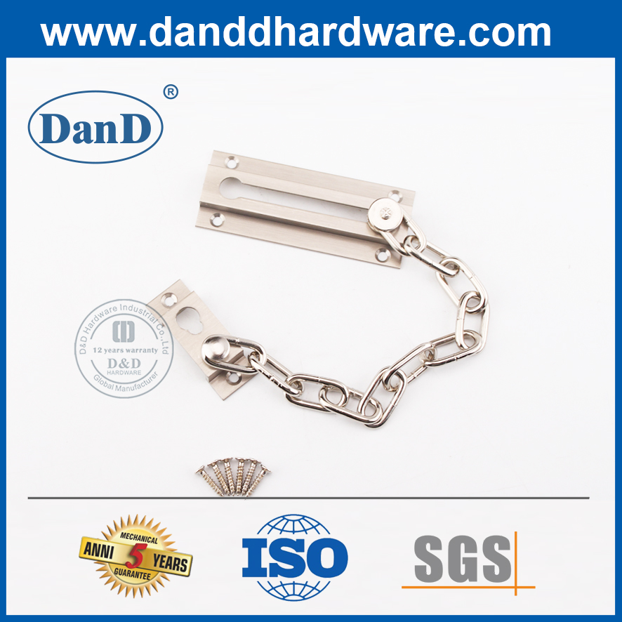 Stainless Steel Surface Mounted Hotel Door Chain-DDDG010