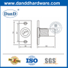 Brass Accessories Dust Proof Strike with Plate-DDDP004