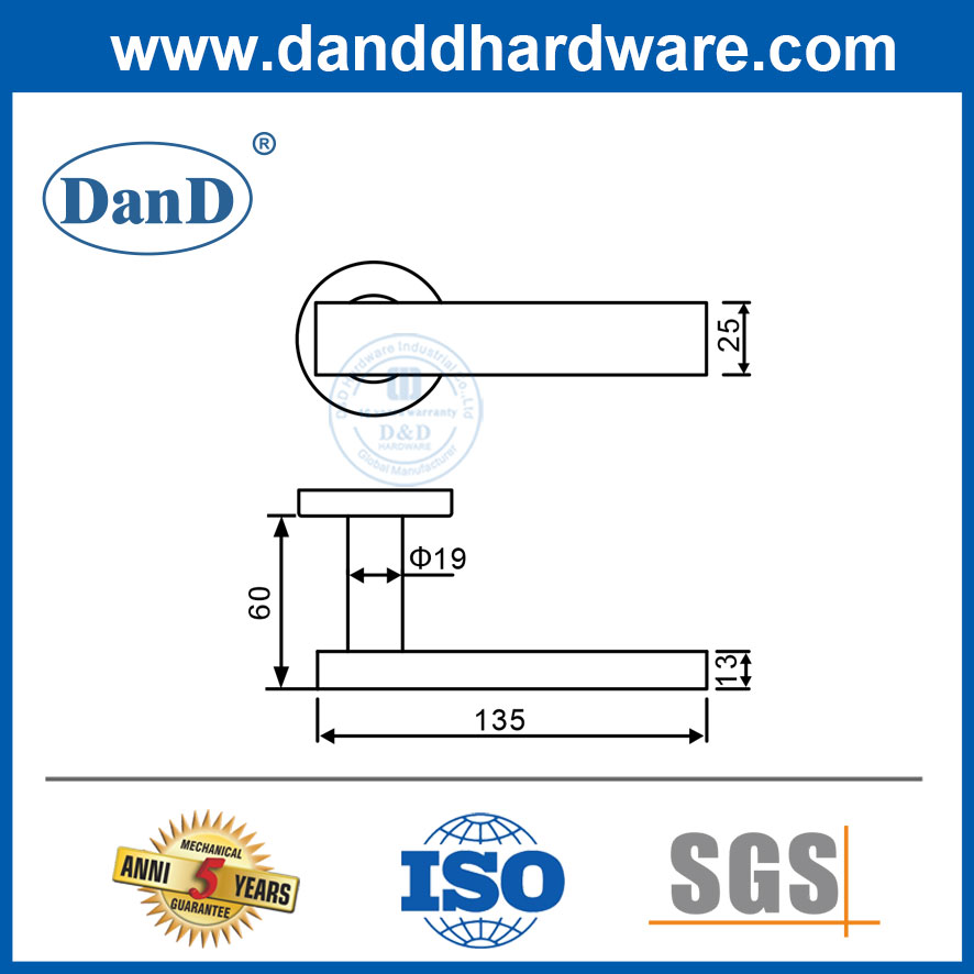 inside Door Handle Commercial Door Handles Stainless Steel Door Handle Exterior-DDTH039