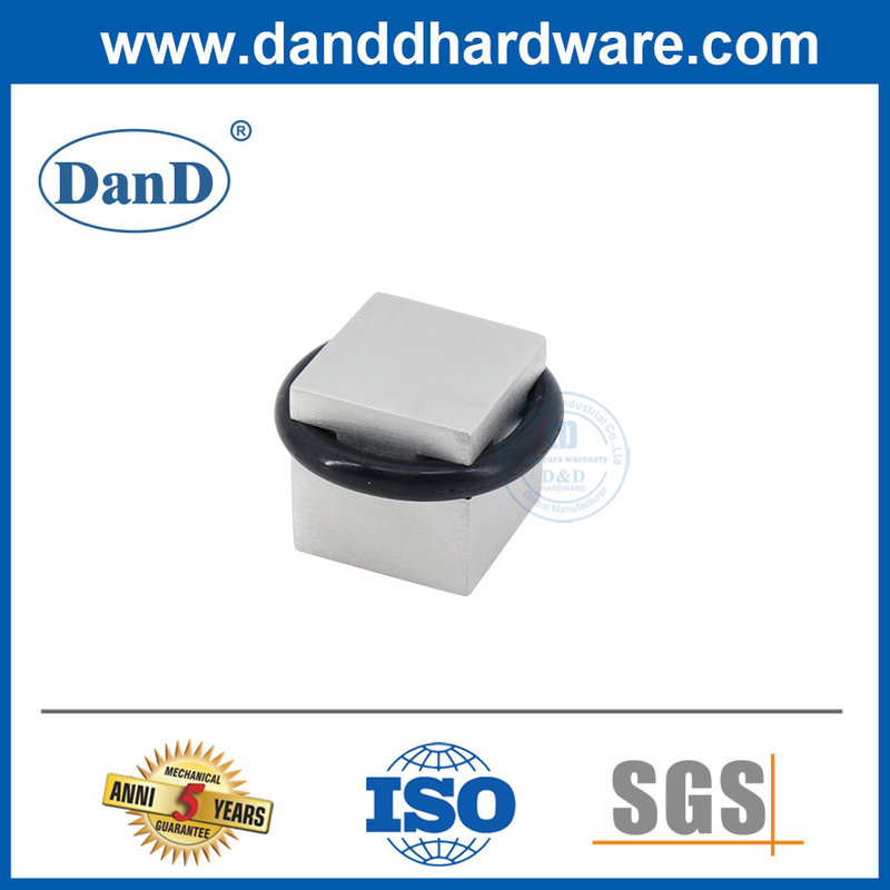 Small Stainless Steel Square Type Door Stop Floor for Wooden Door-DDDS050