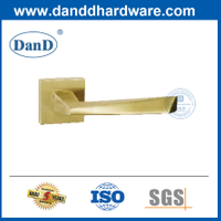 Modern Solid Lever Handle Stainless Steel Square Gold Door Entry Handle-DDSH056