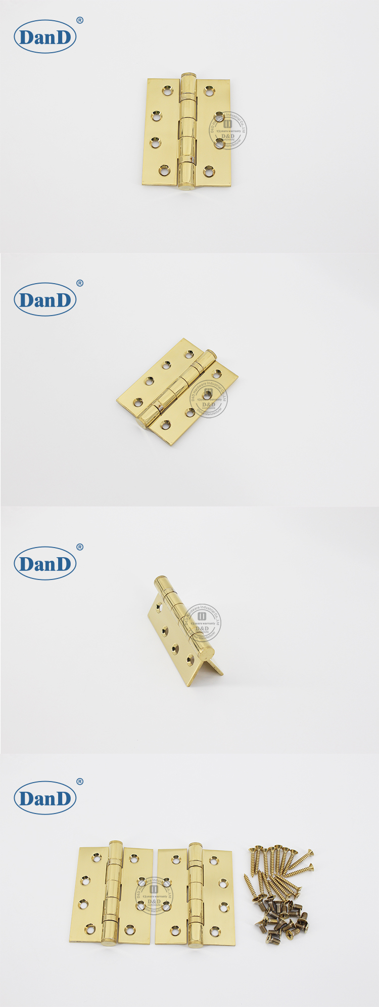 4 Inch Golden Door Hinge-DDSS001