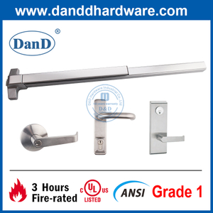 Stainless Steel UL ANSI Fire Exit Hardware Panic Bar with Lever Trim-DDPD003