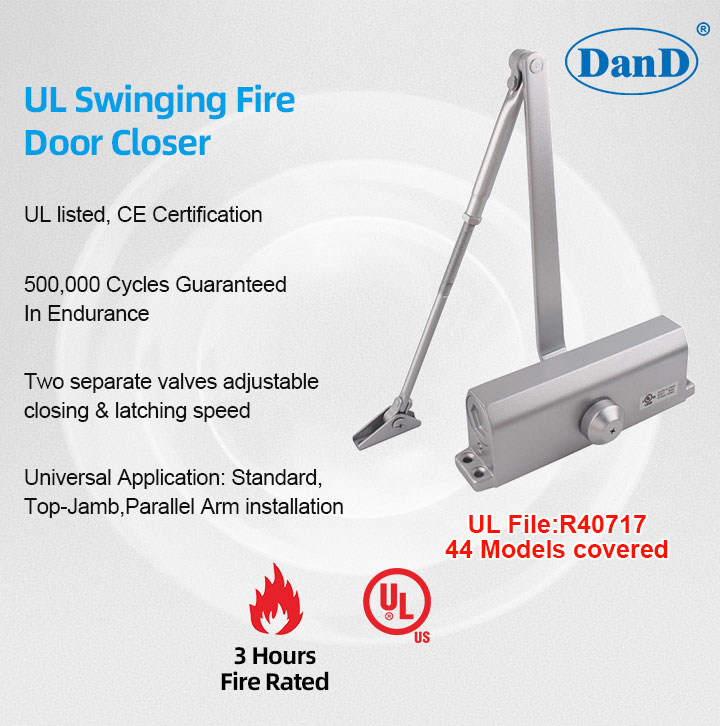 UL Listed door hardware for fire-rated openings