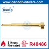 UL Fire Exit Device Golden Panic Bar Door Hardware Manufacturer China-DDPD023