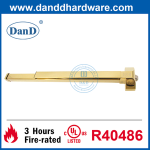 UL Fire Exit Device Golden Panic Bar Door Hardware Manufacturer China-DDPD023