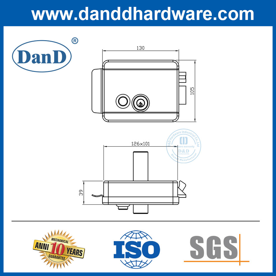 Smart rim lock