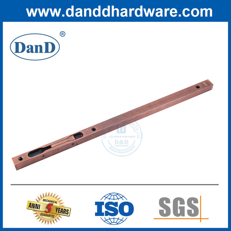 SUS304 Safety Antique Copper Hidden Lever Action Exterior Door Bolts-DDDB008