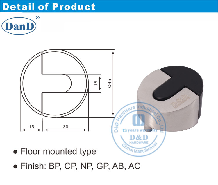 door stop for exterior door