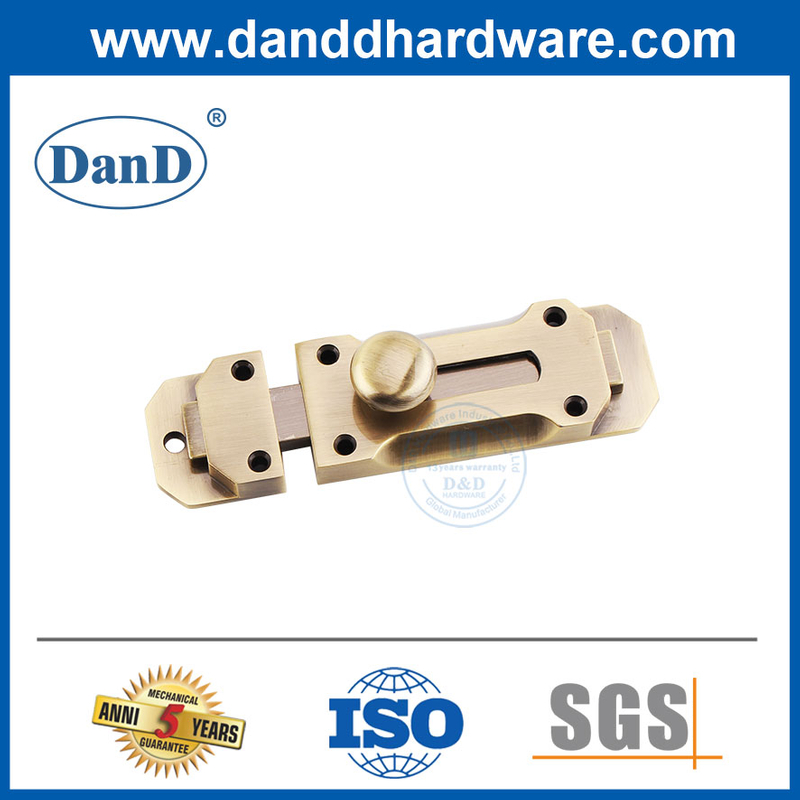 Barrel Type Antique Brass Zinc Alloy Door Surface Bolt Hardware-DDDB025