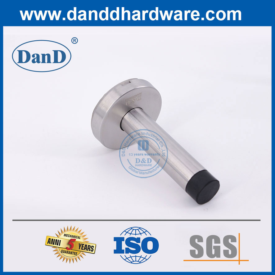 Bathroom Toilet 90mm Door Stopper Stainless Steel Tall Door Stop-DDDS016