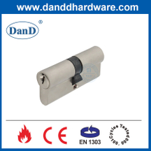 Pearl Nickle Finish EN1303 Door Lock Cylinder Manufacturer with Fire Rated for Hotel-DDLC003-70mm-PN