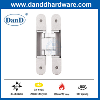 EN1935 Zinc Alloy Silver Fire 3D Adjustable Concealed Door Hinge Types-DDCH008-G80
