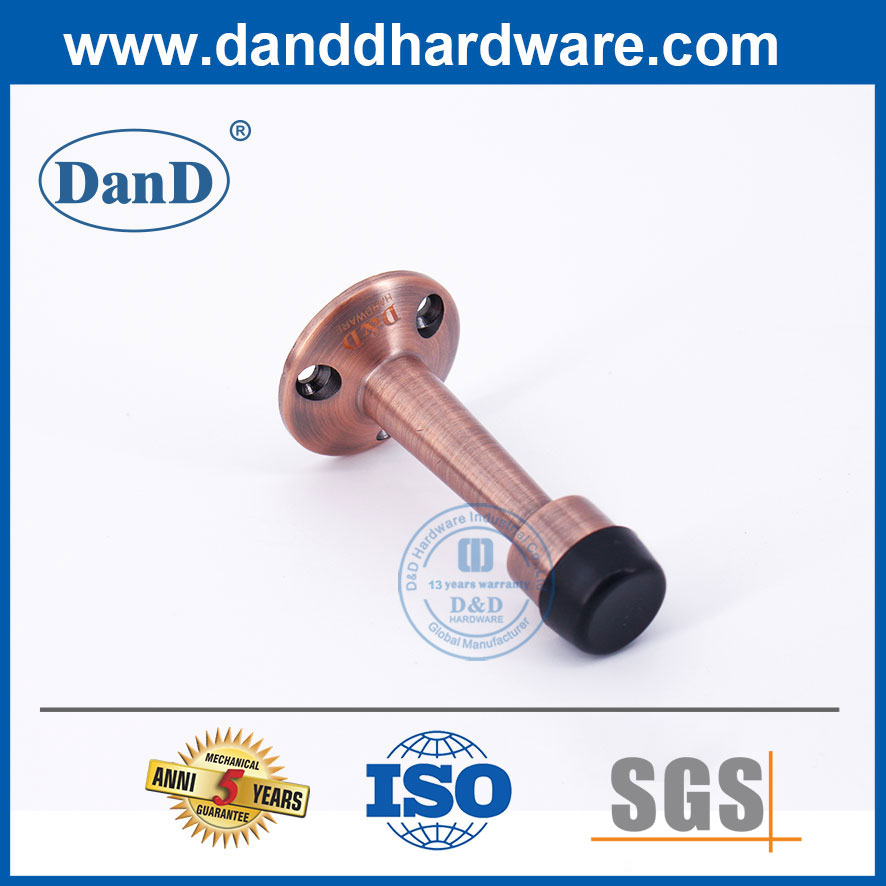 Bathroom Door Hardware Stainless Steel Antique Copper Door Stopper on Wall-DDDS019