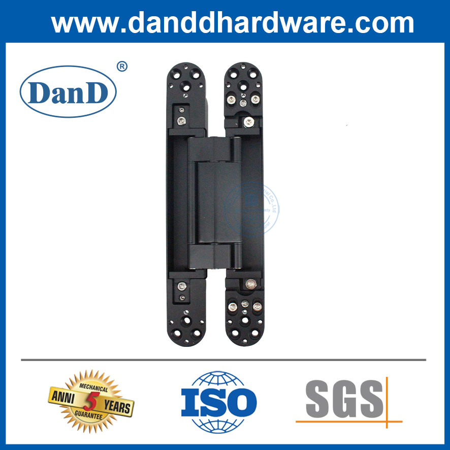 Hot Sale 3D Adjustable Concealed Door Black 120KG Zinc Alloy Hidden Hinge-DDCH008