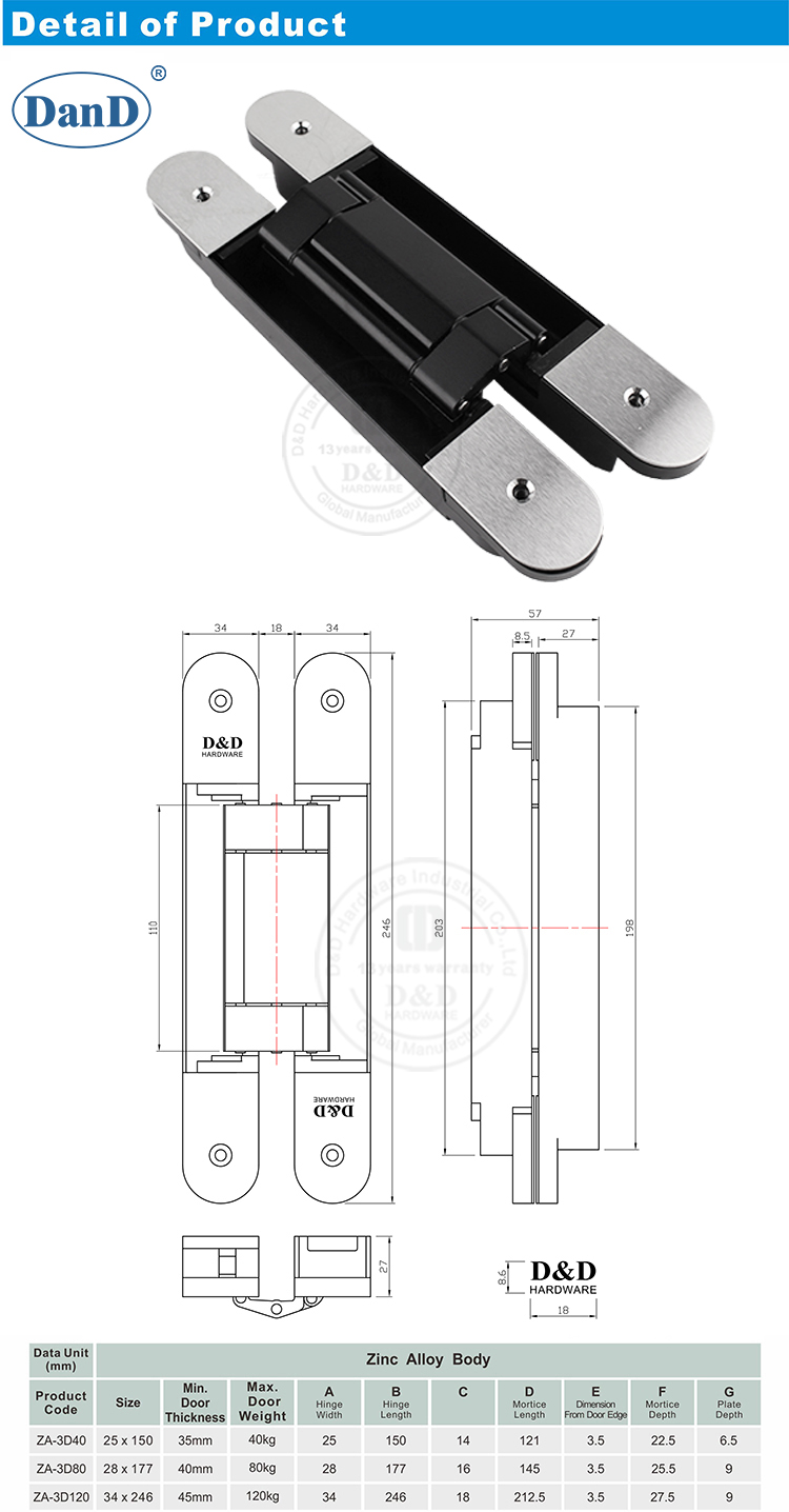 3D hinge