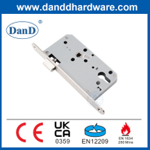 EN 12209 Fire Passage Door Latch Mortise Lock with Round Corner Plate-DDML011R-6072