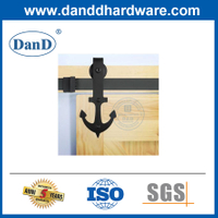 Mini Anchor Shaped Home Furniture Storage Cabinet Side Barn Door Track Hardware Kits-DDBD011