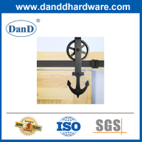 American Anchor Type Barn Door Hardware Rail Sliding Door Sliding Door Guide Rail Track kit-DDBD014